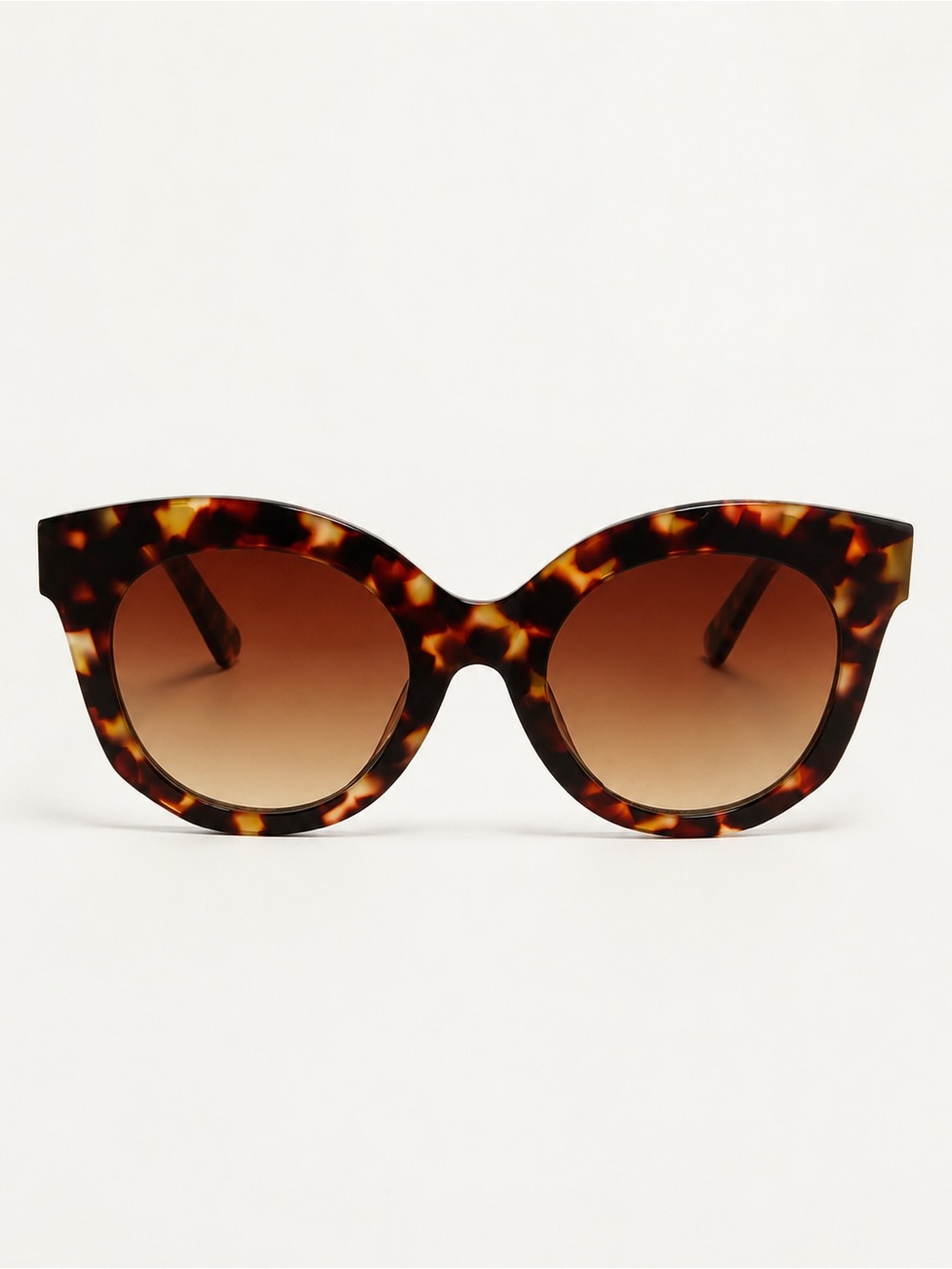 Zara Tortoiseshell Cat Eye Sunglasses - Brown Gradient Lenses